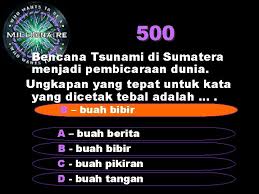 Lema yang terhubung ke ringan tangan. Who Wants To Be A Millionaire Bismillahirrahmanirrahim Hadiah