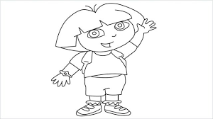 How To Draw A Dora Step By Step Easy Drawings Dora Drawing Easy Drawings Drawings