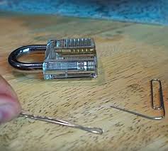 Insert the tip of the pen inside the lock and shake until the lock opens. How To Pick A Lock With A Paperclip