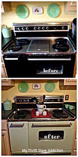 Of course the best way to paint a stove is to powder coat it. Diy I Painted My Oven Really My Thrift Store Addiction