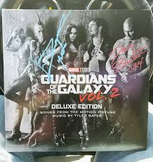 Me rounding up literally all the characters: Autographed Guardians Of The Galaxy Vol 2 Vinyl