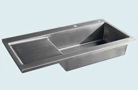 Custom metal countertops & sinks. Custom Stainless Steel Drainboard Sinks Stainless Steel Drainboard Sink Sinks Kitchen Stainless Stainless Steel Drainboard Drainboard Sink