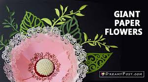 Giant flowers are created from layers. Giant Paper Flowers Step By Step Tutorial And Templates