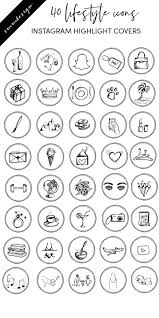 Black And White Icons For Instagram Bio Instagram Story Highlight Icons Lifestyle Hand Drawn Insta Etsy In 2020 Black And White Instagram How To Draw Hands Instagram Highlight Icons