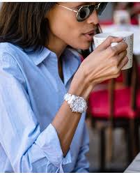 Citizen Women's Chronograph Eco-drive Diamond Accent Stainless Steel And  White Ceramic Bracelet Watch 40mm Fb1230-50a in Gray