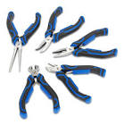 Mini-Pliers Set, Double Dip Handles, Micro Chrome Finish, Carbon Steel, 5-pc Mastercraft