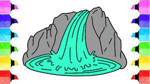 ❤ have a great day and see. How To Draw A Waterfall Drawing A Simple Waterfall How To Draw Waterfall Drawing For Kids Youtube