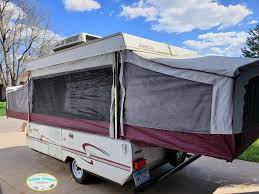Be sure to measure entire length of rv including bumper, spare, ladder etc. Camper Remodel Diary 1999 Jayco Pop Up Day 1 Happy Camper Remodels