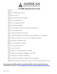 However, with our preconfigured online templates, everything gets simpler. Fillable Online Va Irrrl Required Documents Afrwholesalecom Fax Email Print Pdffiller