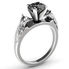 Fox Engagement Ring With Moissanite Fox Jewelry Sterling Etsy In 2021 Fox Jewelry Jewelry Fox Ring