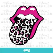 Rolling Stones Lips With Tongue Out Leopard Print Png Pink Etsy In 2020 Rolling Stones Things To Sell Animal Print Wallpaper