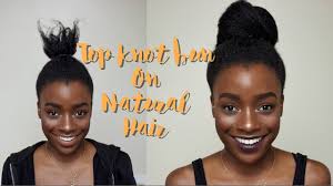 6 top knots that work for every hair length. Top Knot Bun On 4c Natural Hair Betterlength Hair