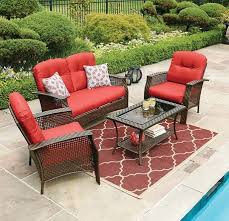 Hometrends Tuscany 4 Piece Conversation Set Red Walmart Ca