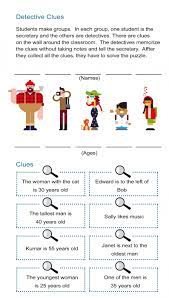 Free printable mystery games uk. Detective Clues Solve The Mystery In The Puzzle Worksheet All Esl Mystery Games For Kids Spy Games For Kids Detective