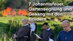1905 wurde die klosterkirche gebaut.hinter dem st. Franziskus Garten Johannisfeuer Mit Den Franziskanerbruedern In Hausen Youtube