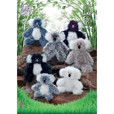 Maybe you would like to learn more about one of these? King Cole Luxe Faux Fur Koala Soft Toy Knitting Pattern 9058 At John Lewis Partners