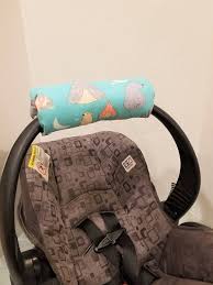 Infant Car Seat Handle Cushion Arm Pad Monogram Available Handle Cover Wrap Reversible Bears And Tee Pees Baby Car Seats Car Seats Car Seat And Stroller