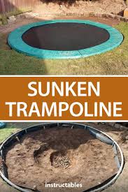 sunken trampoline sunken trampoline