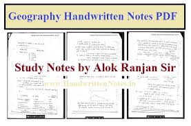 Download Geography Handwritten Notes Pdf By Alok Ranjan In Hindi For Upsc Ssc Ibps Ba Ma Police Mppsc Mpsc Up In 2020 Handwritten Notes Study Notes Handwriting