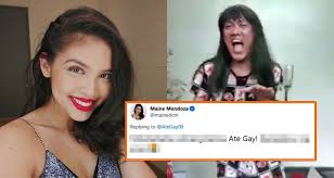 The appearance of julia, a young charismatic and emancipated english girl, in her neighbourhood turns diane's everyday life upside down. Ate Gay Viral Tala Video Elicits Comment From Maine Mendoza Start Magazine