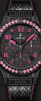 Hublot Black Fluo Pink Lbv Cute Watches Pink Beautiful Watches