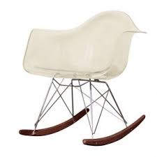 Style Ghost Smoke Plastic Retro Walnut Rocking Chair In 2020 Eames Rocking Chair Eames Rocking Chair Nursery Rocking Chair