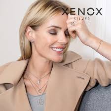 XENOX xs7321 Bracciale da Donna Silver Circle In Argento Sterling 925  Argento Zirconi Nero 18,5 cm : Amazon.it: Moda