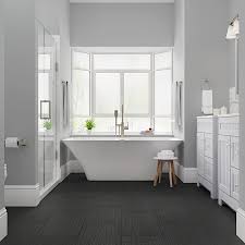 Black And White Linoleum Flooring Lowes Smartcore Pro 8 Piece 12 In X 24 In Twilight Locking Vinyl Tile Lowes Com Luxury Vinyl Tile Flooring Vinyl Tile Bathroom Vinyl Tile