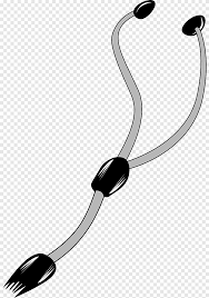 Stethoskop Medizin Arzt Stethoskop Schwarz Und Weiss Korperschmuck Png Pngegg