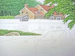 Haus Am See Landschaftsbild In Aquarell Anleitung Schritt Fur Schritt John Fisher Landschaftsbilder Idee Farbe Aquarell
