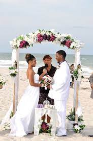 Beach Wedding In Cocoa Beach Florida Cocoa Beach Is Five Miles From The Cruise Port Port Canaveral And It S Cocoa Beach Beach Wedding Florida Beach Wedding