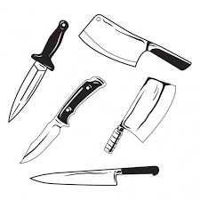 Knife Hand Drawn Collection How To Draw Hands Knife Tattoo Sketch Tattoo Design