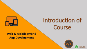 Web and mobile application development is the process of developing an application specifically for mobile devices and web browsers. Web Mobile Hybrid App Development Introduction Of Course Urdu Hindi Code 4 Everyone Youtube