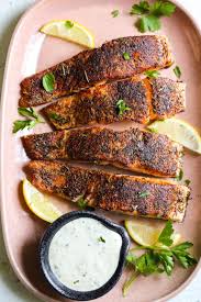 Blackened Pan Seared Salmon The Defined Dish Recipe Salmon Recipes Pan Seared Pan Seared Salmon Salmon Recipe Pan
