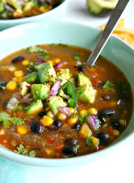Spicy Vegan Black Bean Soup Healthy Delicious Simple Packed With Extra Veggie Goodness Ready Winter Soup Recipe Bean Soup Recipes Bean And Vegetable Soup