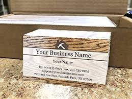 Amazon's choice for business cards. Amazon Com Handyman Carpenter Remodeling Construction Business Cards 500pcs Uv Coated Front Matte Finishing Back 16pt Cover Stock 129 Lbs 350gsm Thick Paper Wood Panel Card Office Products
