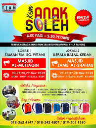 Sila semak laman web ini untuk maklumat terkini. Kem Anak Soleh