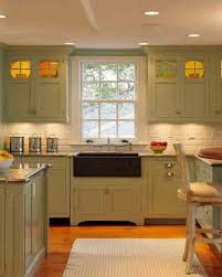 Green Kitchen With Slate Sink Green Kitchen Cabinets Kitchen Design Kitchen Cabinets