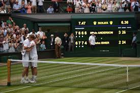 Roberto bautista agut, fabio fognini, jeremy chardy and andreas seppi were among the players who showed their excitement at the latest arrival. Wimbledon After Many Many Hours Kevin Anderson Beats John Isner In The Semifinals The New York Times