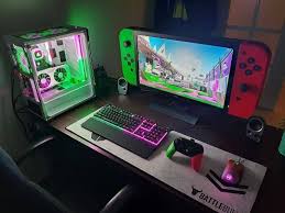 And your computer looks perfect on it. Awesome Desk Setup