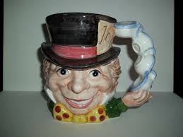 Fritz Floyd Alice in Wonderland Mad Hatter Tea Cup Handle Crazy Eyes and  Grin