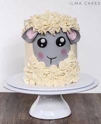 How Cute Little Buttercream Sheep Themed Birthday Cake From The Weekend Chocolate Mud Cake Filled With Our Homemade Salted Caram Essen Und Trinken Essen