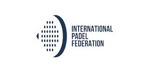 Paddle ball with holes imitating racket. International Padel Federation New Logo Padelcentrum Nl