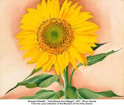 The Psychology Of Art Inspired By Georgia O Keeffe Sunflower Art Print Georgia Okeefe Sunflower Art