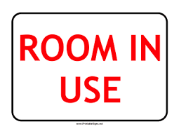 Conference Rooms And Rentals Can Use This Red Sign When A Room Is Currently Reserved Or Occupied Free To Downloa Coloring Bookmarks Free Printable Signs Signs