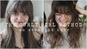 Why did my wavy hair turn straight? Trying The Curly Girl Method On Straight Hair Youtube