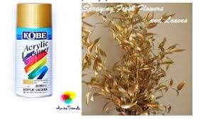 How To Use Spray Paints And How To Spray Fresh Flowers Easily Diy Youtube