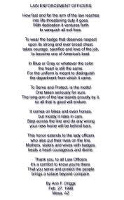 Copadorer S Boys In Blue Police Law Enforcement Officer Poems