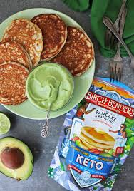 Keto Pancakes With Sweet Keto Avocado Cream Recipe Savory Spin