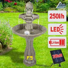 Jetzt wurde er für 5000 euro restauriert und wieder freigegeben. Solar Brunnen Klassik Garten 5 Mit Liion Akku Led Licht